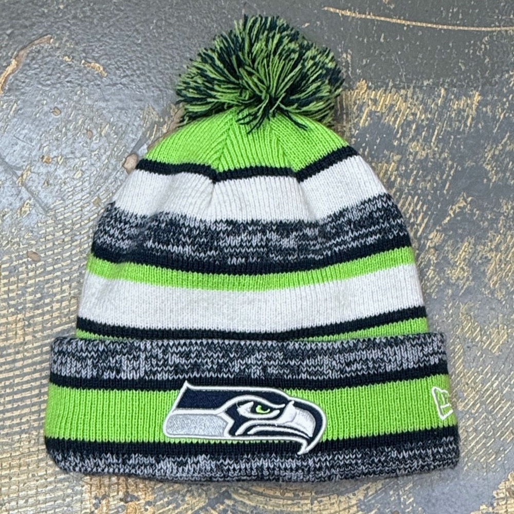 New Era Seattle Seahawks NFL Warm Beanie Hat Football